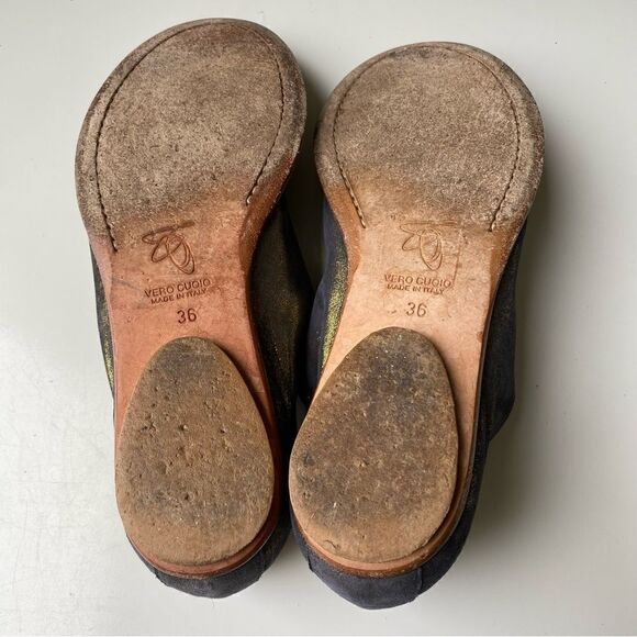 Zero + Maria Cornejo “Kelia” metallic Oxfords 36 6 - Picture 6 of 9